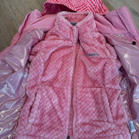 Columbia Girls Snow Jacket with removable fleece liner (5-6) XS - Picture 3 of 7